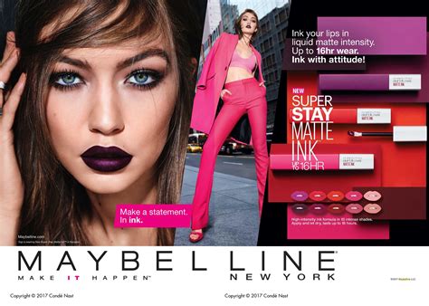 maybelline ad   august  vogue issue exemplifies  multiple  ad