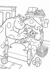 Inc Monsters Coloring Pages Sully Boo sketch template