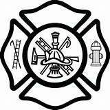 Maltese Fireman Badge Firefighter Coloring Fastdecals Clipground Vectors sketch template