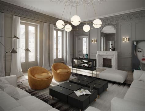 classic parisian apartment contemporary interior design