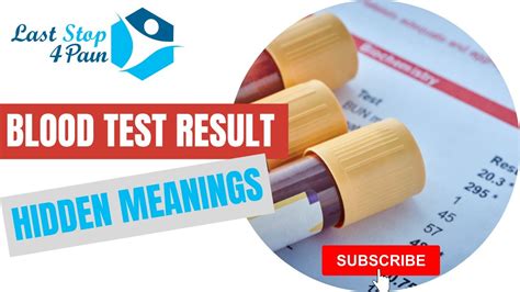 hidden meanings   blood test results youtube
