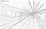 Perspective Point Drawing Easy Vanishing Prospettiva Centrale Illustration Simple Railroad Punto Di Drawings Vista Example Sketch Con Creative Un Getdrawings sketch template