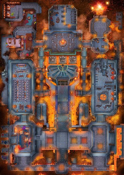 dwarven stronghold set  party   dnd world map fantasy city