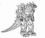 Godzilla Coloring Pages Print Printable Color Kids Getcolorings Pa sketch template
