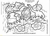 Creation Coloring Pages Seven Days Getcolorings Color sketch template