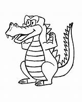 Crocodile Coloring Pages Color Animals Print Printable Animal Back Sheet sketch template