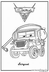 Sarge Coloring Cars 1017 Disney Print Freekidscoloringpage sketch template