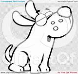 Dog Howling Coloring Outlined Vector Cartoon Clipart Thoman Cory Outline Clipartof Pages Clip Happy Dogs Outlines sketch template