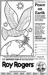 Roy Coloring Rogers Peace Pages Wishes Everyone Earth Template sketch template