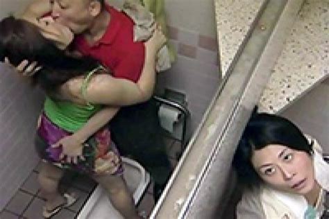 horny stalker spying on couple fucking in public toilet fuqer video