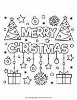 Christmas Merry Coloring Pages Pdf Primarygames Printable sketch template