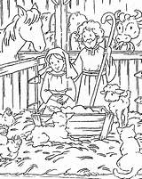 Manger Coloring Away Pages Color Printable Getcolorings sketch template