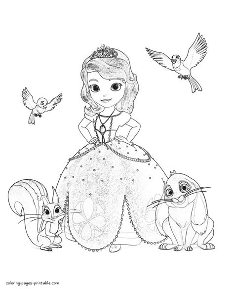 princess sofia coloring pages  print