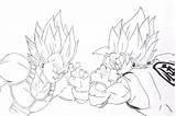 Goku Vegeta Ssj3 Getdrawings sketch template