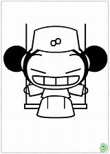 Coloring Pucca Pages Dinokids Animated Close Coloringdolls sketch template
