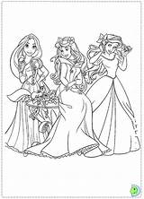 Disney Princesses Princesse Coloriage Dinokids Coloring Colorir Para Close Print Princesas Escolha Pasta sketch template