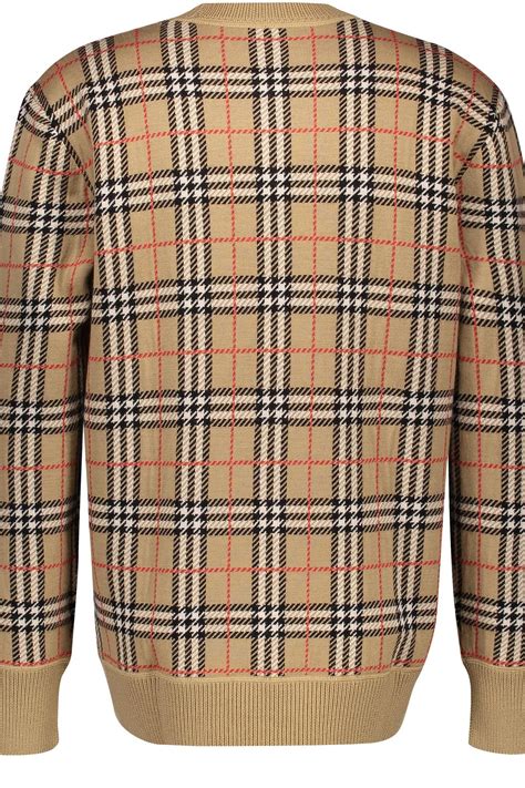 Burberry Fletcher Nova Check Jacquard Wool Sweater For Men Lyst