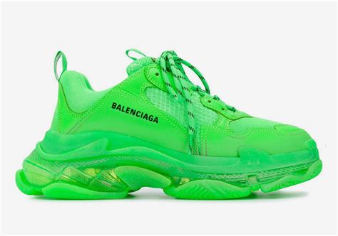 balenciaga triple  neon green release info sneakernewscom