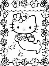Print Coloring Pages Hello Getcolorings Color Kitty sketch template