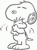 Woodstock Hug Patty Peppermint Peanuts sketch template