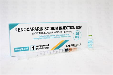 enoxaparin sodium injection usp mgml