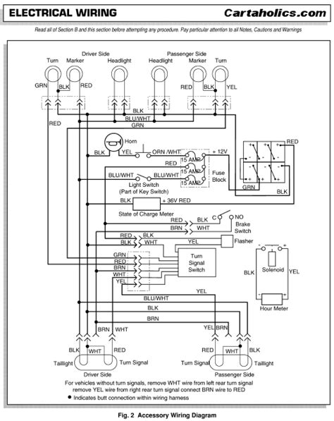 ezgo factory accessories wiring diagram electric