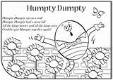 Humpty Dumpty Coloring Pages Clipart Kids Nursery Print Printable Rhyme Rhymes Color Preschool Easy Sat Clip Lyrics Wall Sheet Library sketch template