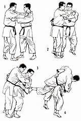 Goshi Judo Tsuri Obtenir Vers Manche Ouvre Déséquilibre Haut sketch template