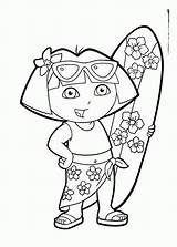 Coloring Summer Pages Preschool Printable Coloringhome Dora Comments Source sketch template