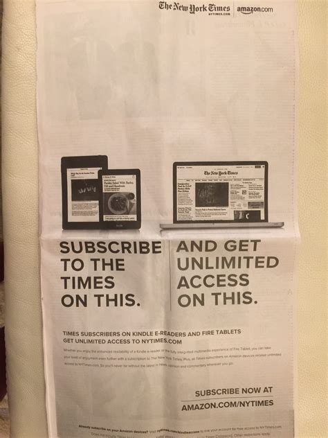 At The New York Times Aggressively Pushing Digital Subscriptions