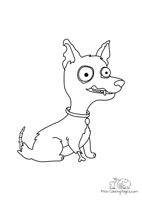 coloring page zombie dog  coloring pages