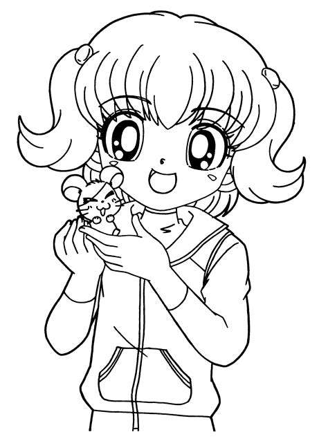 cute anime coloring pages  cute style educative printable chibi