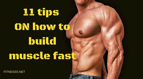 11 Tips On How To Build Muscle Fast Fitness Sports