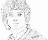 Hobbit Baggins Frodo sketch template