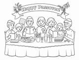 Passover Coloring Pages Kids Printable Happy Seder Printables Pdf Family sketch template