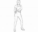 Resident Evil Coloring Pages Ada Wong Character Book Template sketch template