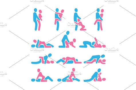 vector love outline sexual position pre designed vector graphics