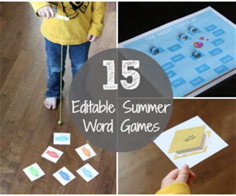 editable summer word games playdough  plato