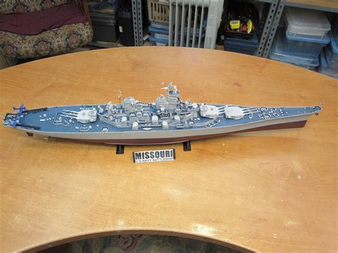 uss missouri bb battleship plastic model military ship kit