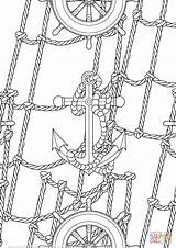 Anchor Zentangle Supercoloring Ankern Coloringhome Anker Fur Handwheels Ausmalbild Sheet sketch template