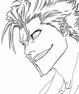 Bleach Grimmjow Lineart Redone Coloriages Kenpachi sketch template