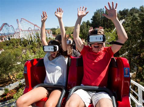 On Vr Coaster At Six Flags The Ride Is Just Half The Thrill All Tech
