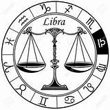 Libra Zodiac Horoscope Illustration Zodiaco Astrology Astrological Rueda Signo Tierkreiszeichen Gemini 123rf Scorpio Zodiacales sketch template