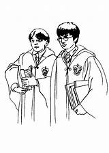 Ron Weasley Coloring Pages Harry Getcolorings Printable Print sketch template