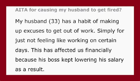 Wife Exposes Husband’s Lies To Boss And Gets Him Fired Asks If She Did