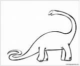 Brachiosaurus Pages Coloring Online Dinosaurs Color Adults Coloringpagesonly sketch template