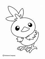 Coloring Pokemon Pages Torchic Fire Tepig Sheets Little sketch template