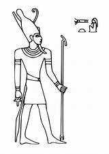 Atum Egipto Malvorlage Große Schulbilder Scarica sketch template