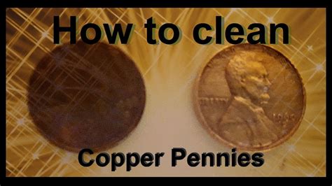 clean copper pennies youtube