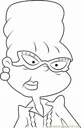 Miriam Pickles Rugrats sketch template
